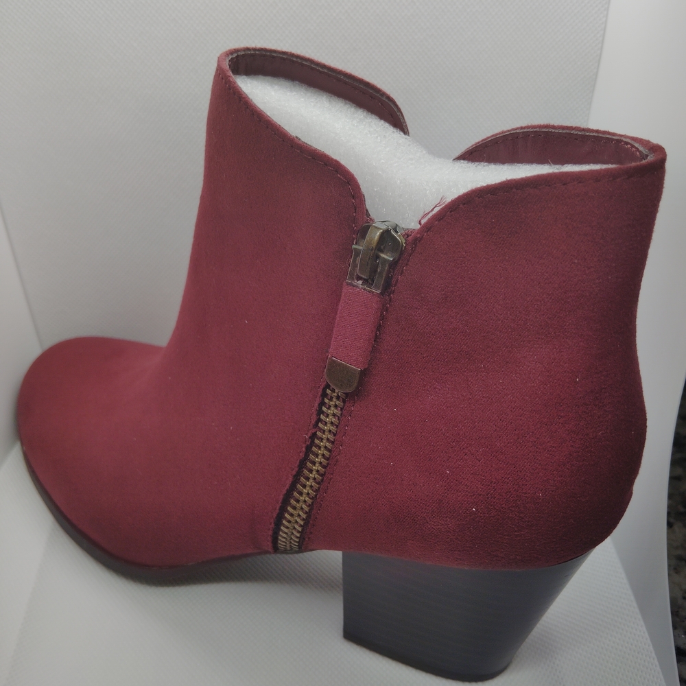 Style & Co. Rich Red Ankle Booties